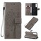 Case cover For Sony Xperia 1 II Tree &amp; Cat Pattern Pressed Printing Horizontal Flip PU Leather Case with Holder &amp; Card Slots &amp; Wallet &amp; Lanyard(Grey)