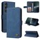 Case cover For Sony Xperia 1 V Skin Feel Life Tree Metal Button Leather Phone Case(Blue)
