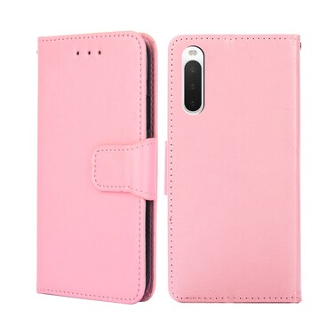 Case cover For Sony Xperia 10 IV Crystal Texture Leather Phone Case(Pink)