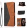 Case cover For Sony Xperia L1 Dual-color Stitching Leather Phone Case(Black Brown)