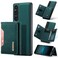 Case cover For Sony Xperia 1 V DG.MING M2 Series 3-Fold Multi Card Bag + Magnetic Phone Case(Green)
