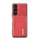 Case cover For Sony Xperia 1 V DG.MING M2 Series 3-Fold Multi Card Bag + Magnetic Phone Case(Red)