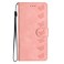 Case cover For Sony Xperia L3 Seven Butterflies Embossed Leather Phone Case(Pink)