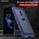 Case cover Brushed Texture Carbon Fiber Shockproof TPU Case for Sony Xperia XZ3(Navy Blue)