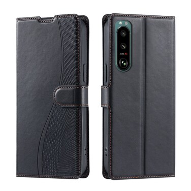 Case cover For Sony Xperia 5 IV Voltage Ultra-thin Dot Leather Phone Case(Black)