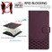 Case cover For Sony Xperia 1 VI 2024 Honeycomb Embossing RFID Leather Phone Case(Violet)
