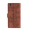Case cover For Sony Xperia L1 Skin Feel Crocodile Texture Magnetic Clasp PU Leather Phone Case(Brown)