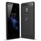 Case cover For Sony Xperia XZ2 Brushed Texture Carbon Fiber Shockproof TPU Protective Back Case(Black)