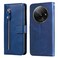 Case cover For Xiaomi Redmi A3 Fashion Calf Texture Zipper Leather Phone Case(Blue)
