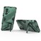 Case cover For Xiaomi Redmi K40 Gaming Punk Armor 2 in 1 PC + TPU Shockproof Case with Invisible Holder(Green)