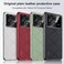 Case cover For Redmi K70 Ultra Plain Leather PC Phone Case(Wine Red)