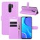 Case cover For Xiaomi Redmi 9 Litchi Texture Horizontal Flip Protective Case with Holder &amp; Card Slots &amp; Wallet(Purple)