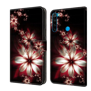 Case cover For Xiaomi Redmi Note 8 Crystal 3D Shockproof Protective Leather Phone Case(Fantastic Flower)