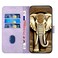 Case cover For Xiaomi Redmi 7A YX0060 Elephant Head Embossed Phone Leather Case with Lanyard(Light Purple)