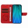 Case cover For Xiaomi Redmi Note 8 Pro Swallowtail Butterfly Embossed Leather Phone Case(Red)