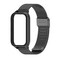 Case cover For Xiaomi Smart Band 9 Active / Redmi Band 3 Mijobs Metal Shell Milan Buckle Watch Band(Black)