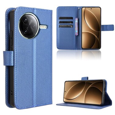 Case cover For Xiaomi Poco F7 Pro 5G / F7 Ultra Diamond Texture Leather Phone Case(Blue)
