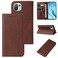 Case cover For Xiaomi Mi 11 Lite 4G / 5G Magnetic Closure Leather Phone Case(Brown)