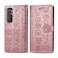 Case cover For Xiaomi Mi Note 10 Lite Lovely Cat and Dog Embossing Pattern Horizontal Flip Leather Case , with Holder &amp; Card Slots &amp; Wallet &amp; Cartoon Clasp &amp; Lanyard(Rose Gold)