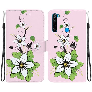 Case cover For Xiaomi Redmi Note 8 Crystal Texture Colored Drawing Leather Phone Case(Lily)