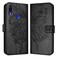 Case cover For Xiaomi Redmi Note 7/Note 7S/Note 7 Pro Embossed Butterfly Leather Phone Case(Black)