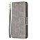 Case cover For Xiaomi Poco F7 Pro / F7 Ultra Lambskin Texture Pure Color Flip Leather Phone Case(Grey)