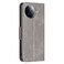 Case cover For Xiaomi Poco F7 Pro / F7 Ultra Lambskin Texture Pure Color Flip Leather Phone Case(Grey)