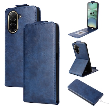 Case cover For Redmi A5 4G 173.3mm Magnetic Vertical Flip Leather Phone Case with Buckle(Blue)