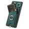 Case cover For Redmi Note 12 Turbo Retro Skin-feel Ring Card Bag Phone Case with Hang Loop(Green)