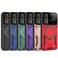 Case cover For Xiaomi Poco X4 Pro 5G Large Window MagSafe Holder Phone Case(Red)