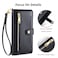 Case cover For Xiaomi Redmi Note 13 Pro+ 5G Sheep Texture Cross-body Zipper Wallet Leather Phone Case(Black)