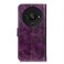 Case cover For Xiaomi Redmi A3 Retro Crazy Horse Texture Leather Phone Case(Purple)