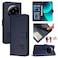 Case cover For Xiaomi 13 Ultra Cat Rat Embossed Pattern RFID Leather Phone Case with Lanyard(Blue)