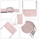 Case cover For Xiaomi Mi CC9 / 9 Lite Cat Rat Embossed Pattern RFID Leather Phone Case with Lanyard(Pink)