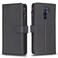 Case cover For Xiaomi Redmi 9 9 Card Slots Zipper Wallet Leather Flip Phone Case(Black)