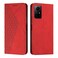 Case cover For Xiaomi Redmi Note 12S 4G Global Diamond Splicing Skin Feel Magnetic Leather Phone Case(Red)