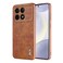 Case cover For Redmi K70 / K70 Pro AZNS Electroplated Frame Crocodile Texture Full Coverage Phone Case(Brown)