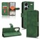 Case cover For Xiaomi Redmi Note 13 Pro+ Skin Feel Magnetic Flip Leather Phone Case(Green)