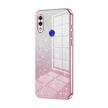 Case cover For Xiaomi Redmi Note 7 / Note 7 Pro Gradient Glitter Powder Electroplated Phone Case(Pink)
