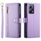 Case cover For Redmi Note 12 5G / Xiaomi Poco X5 Nine Card-slot Zipper Wallet Bag Leather Phone Case(Purple)