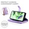 Case cover For Redmi Note 12 5G / Xiaomi Poco X5 Nine Card-slot Zipper Wallet Bag Leather Phone Case(Purple)