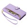 Case cover For Redmi Note 12 5G / Xiaomi Poco X5 Nine Card-slot Zipper Wallet Bag Leather Phone Case(Purple)