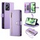 Case cover For Redmi Note 12 5G / Xiaomi Poco X5 Nine Card-slot Zipper Wallet Bag Leather Phone Case(Purple)