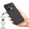Case cover For Xiaomi Redmi  Note 13 Pro 5G Global/Poco X6 5G Solid Color Liquid Silicone Dropproof Full Coverage Phone Case(Black)