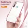 Case cover For Xiaomi Redmi Note 8 / Note 8 2021 Transparent Plating Fine Hole Phone Case(Purple)