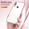 Case cover For Xiaomi Redmi Note 7 / Note 7 Pro Transparent Plating Fine Hole Phone Case(Pink)