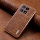 Case cover For Redmi K70 Ultra AZNS Electroplated Frame Crocodile Texture Full Coverage Phone Case(Brown)