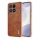 Case cover For Redmi K70 Ultra AZNS Electroplated Frame Crocodile Texture Full Coverage Phone Case(Brown)