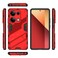 Case cover For Xiaomi Redmi Note 13 Pro 4G Global Punk Armor 2 in 1 PC + TPU Phone Case with Holder(Red)