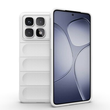 Case cover For Redmi K70 Ultra Global Magic Shield TPU + Flannel Phone Case(White)